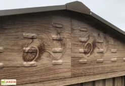 Abri De Jardin En Métal Duramax Woodgrain Imitation Bois 8 M² -Solid || Axi || EXIT TOYS Soldes Boutique abri jardin metal imitation bois duramax woodgrain 1 1