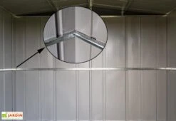 Abri De Jardin En Métal Gris Spacemaker Acier Galvanisé – 4,5 M² -Solid || Axi || EXIT TOYS Soldes Boutique abri jardin metal spacemaker gris acier galvanise 250cm 6