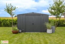 Abri De Jardin En Métal Gris Spacemaker Acier Galvanisé – 7 M² -Solid || Axi || EXIT TOYS Soldes Boutique abri jardin metal spacemaker gris acier galvanise 300cm 1