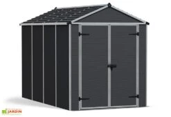 Abri De Jardin En Aluminium Et Polycarbonate 175 Cm – Rubicon Anthracite -Solid || Axi || EXIT TOYS Soldes Boutique abri jardin polycarbonate anthracite rubicon canopia palram
