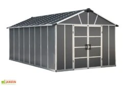 Abri De Jardin En Polycarbonate Et Aluminium Yukon 15 M² - Gris