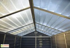 Abri De Jardin Skylight 7 M² Gris/Noir | Palram - Canopia -Solid || Axi || EXIT TOYS Soldes Boutique abri jardin polycarbonate palram skylight deco gris 2 5