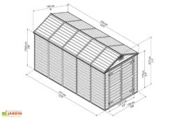 Abri De Jardin Skylight 7 M² Ambre | Palram - Canopia -Solid || Axi || EXIT TOYS Soldes Boutique abri jardin polycarbonate skylight amber 6x12 1 1