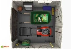 Lifetime Abri De Jardin En Polyéthylène Imitation Bois Et Acier Inox 4,5 M² -Solid || Axi || EXIT TOYS Soldes Boutique abri jardin polyethylene imitation bois acier inox 45m 5