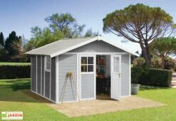 Grosfillex Abri De Jardin PVC Deco 11 -Solid || Axi || EXIT TOYS Soldes Boutique abri jardin pvc deco11 gris 1 1