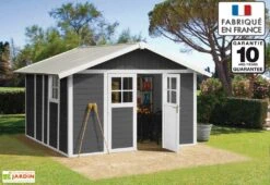 Grosfillex Abri De Jardin PVC Deco 11 (Rouge - Anthracite - Moka) -Solid || Axi || EXIT TOYS Soldes Boutique abri jardin pvc deco11 gris 1 1 1