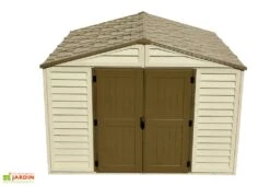Abri De Jardin En PVC Duramax Beige 10 M² – Woodstyle Premium 10 X 10 -Solid || Axi || EXIT TOYS Soldes Boutique abri jardin pvc duramax woodstyle premium 10x10 10m2 5