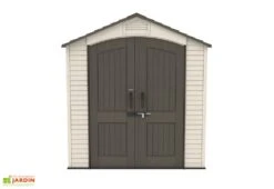 Abri De Jardin En PVC Et Acier Inoxydable Lifetime Landmark 8 M² -Solid || Axi || EXIT TOYS Soldes Boutique abri jardin pvc lifetime landmark 8m2 1