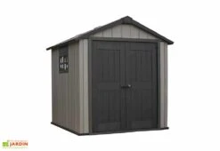 Keter Abri De Jardin PVC Brossium 757 (229x223) -Solid || Axi || EXIT TOYS Soldes Boutique abri jardin resine gris brossium 2