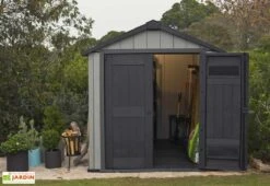 Keter Abri De Jardin PVC Brossium 757 (229x223) -Solid || Axi || EXIT TOYS Soldes Boutique abri jardin resine gris brossium