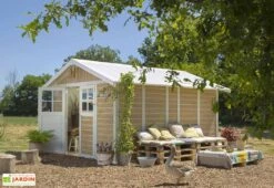 Grosfillex Abri De Jardin PVC Deco 11 Sherwood -Solid || Axi || EXIT TOYS Soldes Boutique abri jardin resine imitation bois grosfillex 1