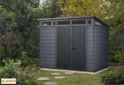 Abri De Jardin En Résine Keter 6 M² Monopente Anthracite – Cortina 97