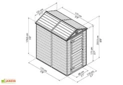 Abri De Jardin Skylight 2,1 M² Ambre | Palram - Canopia -Solid || Axi || EXIT TOYS Soldes Boutique abri jardin skylight ambre 2m2 palram canopia