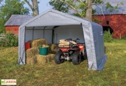 Abri De Jardin Souple En Acier Et Polyéthylène 14 M² -Solid || Axi || EXIT TOYS Soldes Boutique abri jardin souple acier enduit bache polyethylene 14m2 2