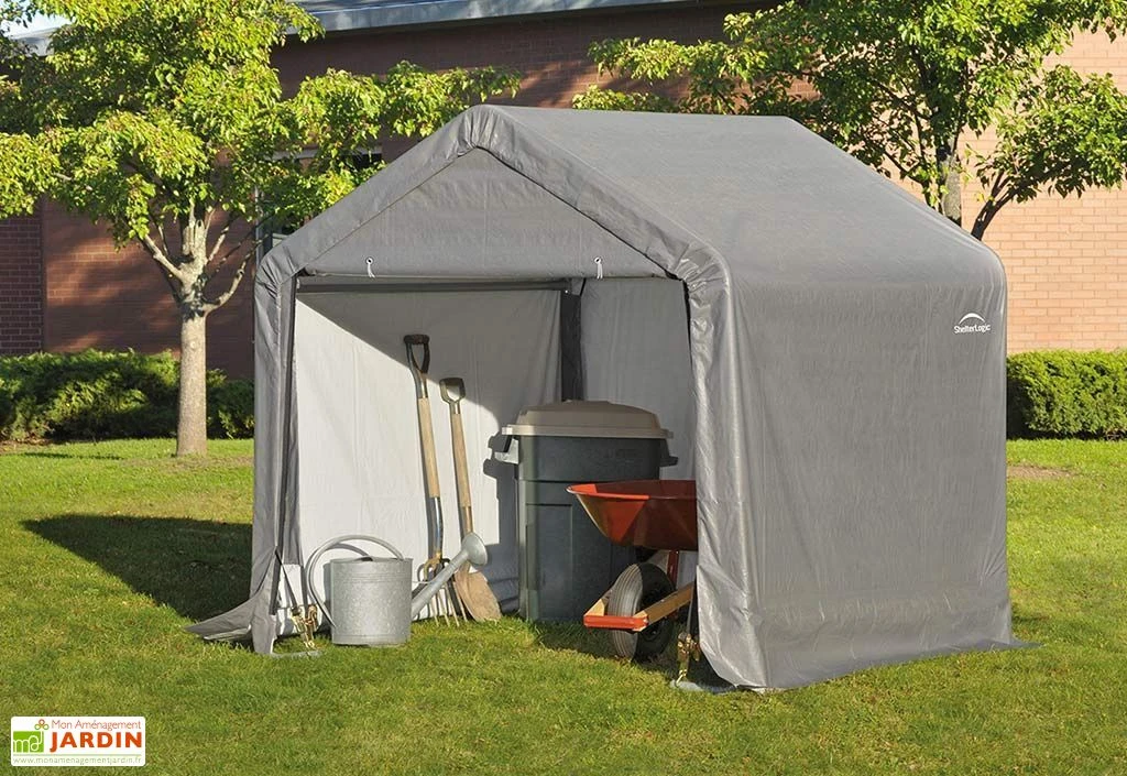 Abri De Jardin Souple En Acier Et Polyéthylène 3 M² 7 Abri De Jardin Souple En Acier Et Polyéthylène 3 M² – Image 5