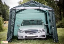 Abri De Jardin En Toile Renforcée Avec Porte Amovible - 305 X 610 Cm -Solid || Axi || EXIT TOYS Soldes Boutique abri jardin toile polyethylene structure acier epoxy 305x610x244cm grande porte bache impermeable indechirable 2