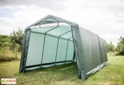 Abri De Jardin En Toile Renforcée Avec Porte Amovible - 305 X 610 Cm -Solid || Axi || EXIT TOYS Soldes Boutique abri jardin toile polyethylene structure acier epoxy 305x610x244cm grande porte bache impermeable indechirable 6