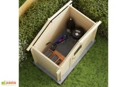 Abri De Jardin En Bois D’épicéa Brut Juno – 3,7 M² -Solid || Axi || EXIT TOYS Soldes Boutique abri juno dans jardin toit ouvert