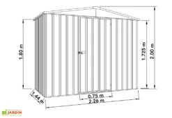 Abri De Jardin En Métal Fraser – 3,2 M² -Solid || Axi || EXIT TOYS Soldes Boutique abri metal fraser 1