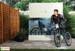 Coffre à Vélos En Métal Crème 196 X 89 X 133 Cm -Solid || Axi || EXIT TOYS Soldes Boutique abri velo acier galvanise creme trimetals