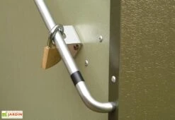 Coffre De Rangement Métal Vélos Vert (196x89x133) -Solid || Axi || EXIT TOYS Soldes Boutique abri velo acier galvanise vert trimetals 2