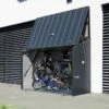 Abri à Vélos En Acier Galvanisé Anthracite 1,74 M² -Solid || Axi || EXIT TOYS Soldes Boutique abri velos acier galvanise anthracite trimetals