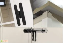 Abri De Jardin Mural En PVC Evo 100 Beige (82x122cm) -Solid || Axi || EXIT TOYS Soldes Boutique abro jardin mural resine pvc evo100 garofalo 3 1