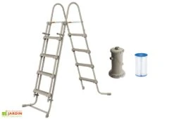 Summer Waves Piscine Hors-sol Tubulaire Ronde Effet Tressé – ø 4,57 M -Solid || Axi || EXIT TOYS Soldes Boutique accessoires piscine tubulaire rattan