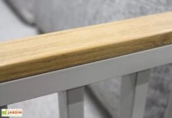 Salon De Jardin 5 Places En Aluminium Napoli Gris -Solid || Axi || EXIT TOYS Soldes Boutique accoudoirs bois composite salon jardin aluminium