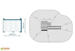 Aire De Jeux Belvédère En Bois Autoclave Avec Toboggan + Portique -Solid || Axi || EXIT TOYS Soldes Boutique aire de jeux bois belvedere blue rabbit 2
