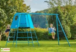 Aire De Jeux évolutive En Acier Galvanisé : Cabane Et Portique – TP Explorer