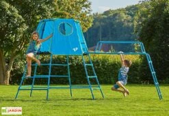 Aire De Jeux D’extérieur : Cabane Et Pont De Singe – TP Explorer