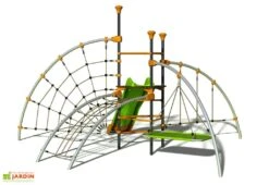 Aire De Jeux EVO-Filo Avec 6 Agrès -Solid || Axi || EXIT TOYS Soldes Boutique aire de jeux evo filo pont araigne e corde hamac 2