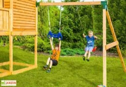 Aire De Jeux My House Move : Toboggan + Cabane + Balançoire -Solid || Axi || EXIT TOYS Soldes Boutique aire de jeux fungoo myhouse move 3