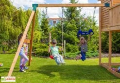 Aire De Jeux Géante Play Box : Toboggans + Cabanes + Balançoire + Pont -Solid || Axi || EXIT TOYS Soldes Boutique aire de jeux geante fungoo play box 2