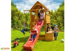 Aire De Jeux Géante Play Box : Toboggans + Cabanes + Balançoire + Pont -Solid || Axi || EXIT TOYS Soldes Boutique aire de jeux geante fungoo play box 5