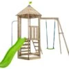 Aire De Jeux En Bois : Portique, Mur D’escalade Et Toboggan – TP Castlewood -Solid || Axi || EXIT TOYS Soldes Boutique aire de jeux jardin bois enfants