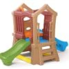 Step2 Aire De Jeux Pour Enfants Play Up : 2 Toboggans + Mur D'Escalade -Solid || Axi || EXIT TOYS Soldes Boutique aire jeu enfants cabane play up double slide climber deux toboggans plateforme 1