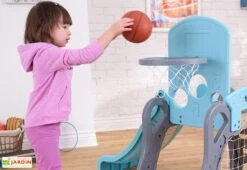 KidKraft Aire De Jeux Multisports Avec Toboggan, But De Foot Et Panier De Basket -Solid || Axi || EXIT TOYS Soldes Boutique aire jeux basket bebe kidkraft