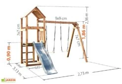 Aire De Jeux En Bois Soulet Avec Balançoires Et Toboggan – Nouméa 9 Aire De Jeux En Bois Soulet Avec Balançoires Et Toboggan – Nouméa -Solid || Axi || EXIT TOYS Soldes Boutique aire jeux bois autoclave 5 enfants soulet noumea