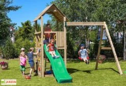 Aire De Jeux Carol 2 : Toboggan + Escalade + Balançoire