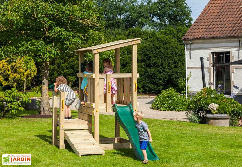 Aire De Jeux Cascade En Bois Autoclave Avec Toboggan 3 Aire De Jeux Cascade En Bois Autoclave Avec Toboggan