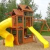 Aire De Jeux Kidkraft Bois De Cèdre Canyon Ridge : Balançoires Toboggans