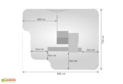 Aire De Jeux Move MySide : Cabane + Toboggan + Portique Balançoires -Solid || Axi || EXIT TOYS Soldes Boutique aire jeux bois fungoo move myside toboggan portique cabane 9