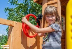 Aire De Jeux MySide Spider : Cabane + Toboggan + Portique + Escalade -Solid || Axi || EXIT TOYS Soldes Boutique aire jeux bois fungoo myside spider cabane toboggan escalade 2