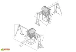 Axi Aire De Jeux En Bois De Hemlock Portique Balançoire Double Beach Tower 7 Axi Aire De Jeux En Bois De Hemlock Portique Balançoire Double Beach Tower -Solid || Axi || EXIT TOYS Soldes Boutique aire jeux bois hemlock portique balancoire double beach tower 1