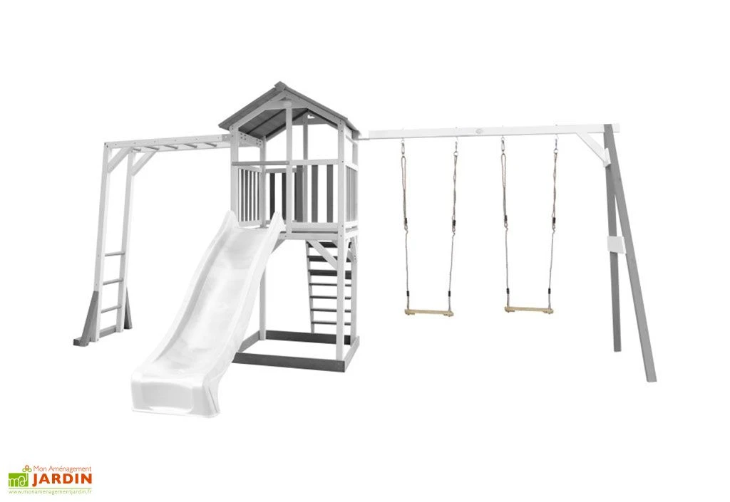 Axi Aire De Jeux En Bois De Hemlock Portique Balançoire Double Beach Tower 4 Axi Aire De Jeux En Bois De Hemlock Portique Balançoire Double Beach Tower – Image 2