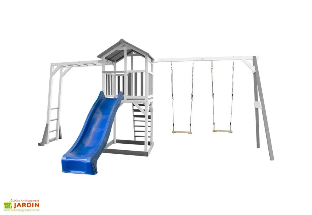 Axi Aire De Jeux En Bois De Hemlock Portique Balançoire Double Beach Tower 3 Axi Aire De Jeux En Bois De Hemlock Portique Balançoire Double Beach Tower