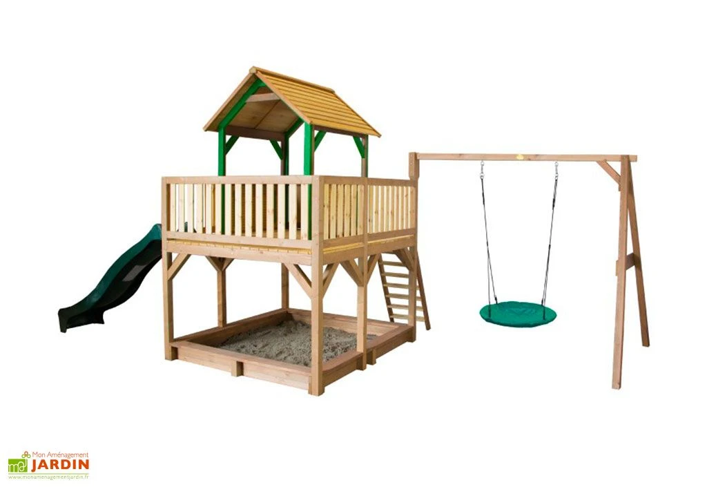 Axi Aire De Jeux En Bois De Hemlock Portique Balançoire Et Toboggan Atka 3 Axi Aire De Jeux En Bois De Hemlock Portique Balançoire Et Toboggan Atka