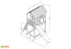 Axi Aire De Jeux En Bois De Hemlock Avec Toboggan Dory -Solid || Axi || EXIT TOYS Soldes Boutique aire jeux bois hemlock toboggan dory 1